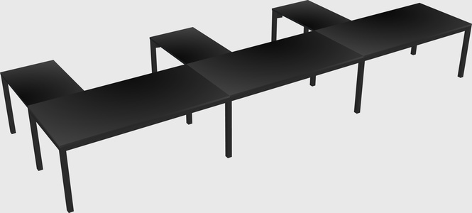 L-shaped desk