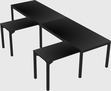 L-shaped desk