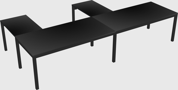 L-shaped desk