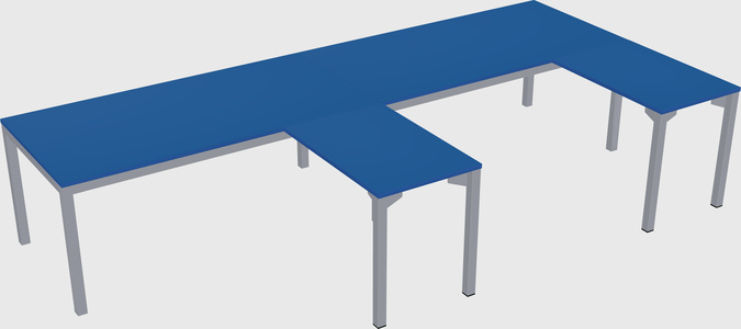 L-shaped desk