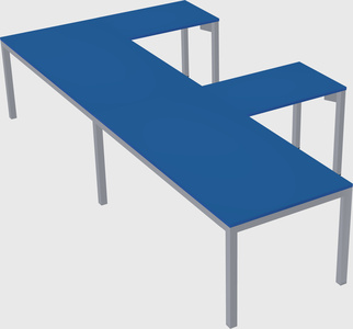 L-shaped desk