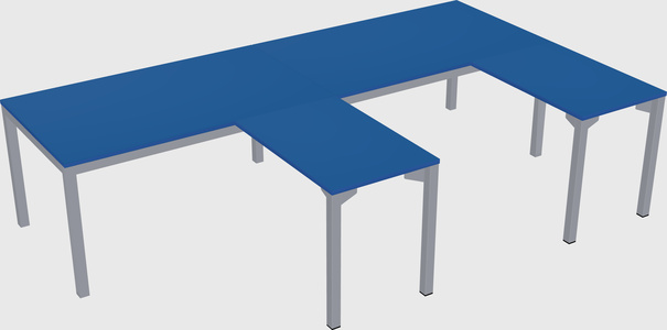 L-shaped desk