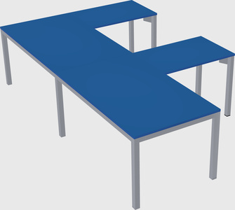 L-shaped desk