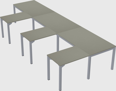 L-shaped desk