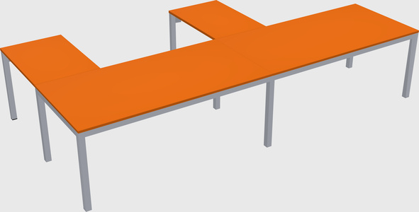 L-shaped desk