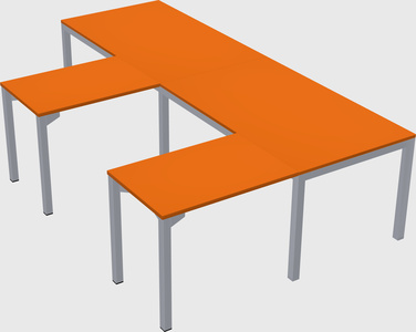 L-shaped desk