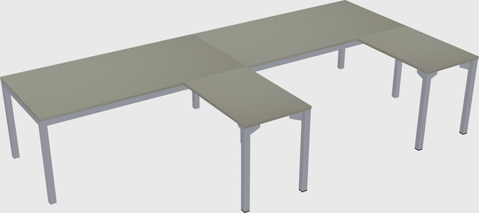L-shaped desk