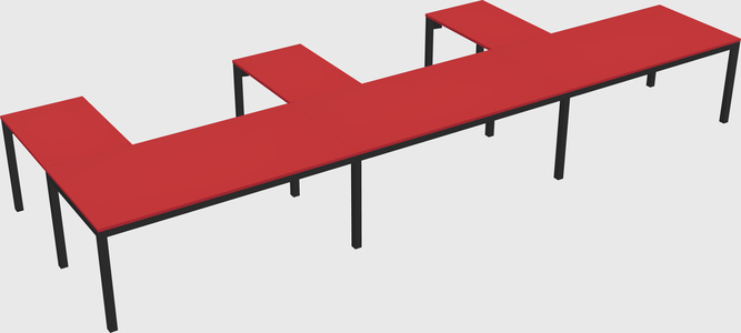 L-shaped desk