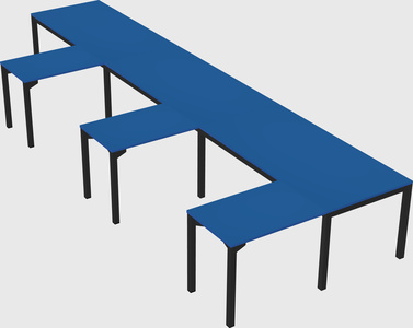 L-shaped desk