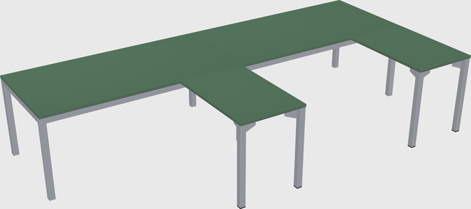L-shaped desk