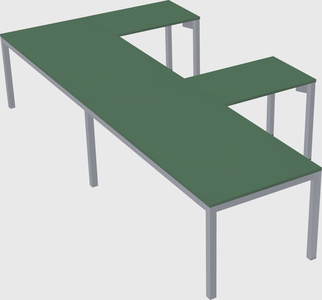 L-shaped desk
