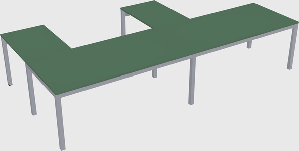 L-shaped desk