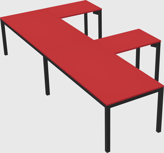 L-shaped desk