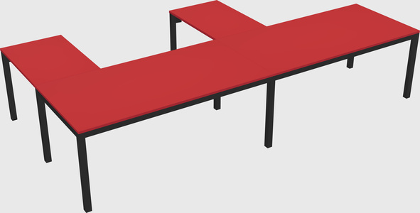 L-shaped desk