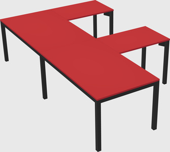 L-shaped desk