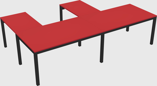 L-shaped desk