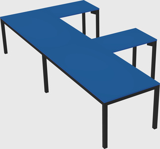 L-shaped desk