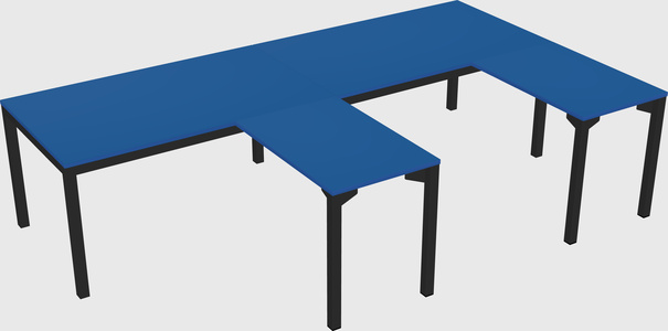 L-shaped desk
