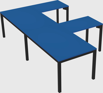 L-shaped desk