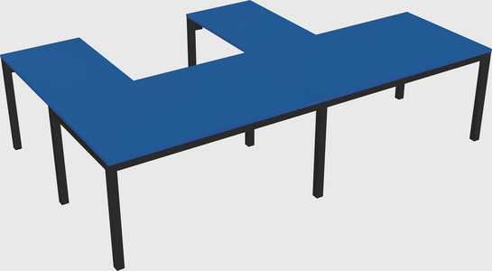L-shaped desk