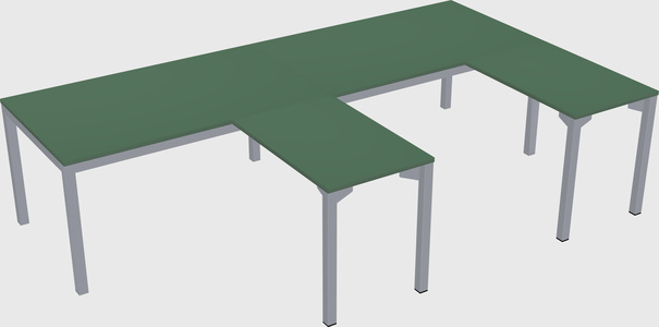 L-shaped desk