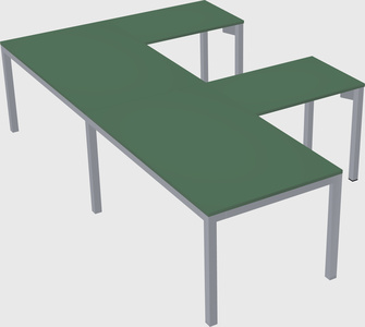 L-shaped desk
