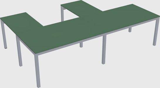 L-shaped desk