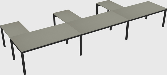L-shaped desk