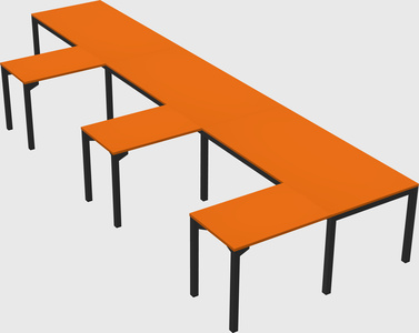 L-shaped desk