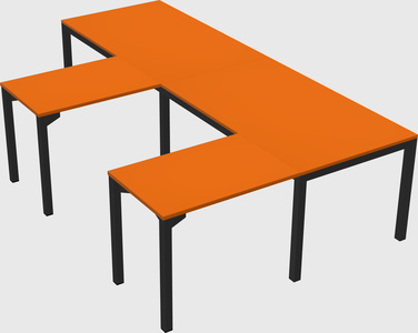 L-shaped desk