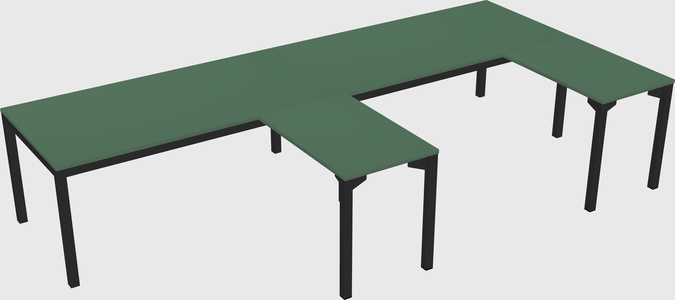 L-shaped desk