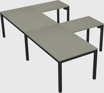 L-shaped desk