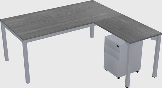 L-shaped desk