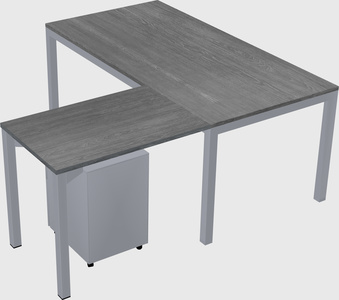 L-shaped desk