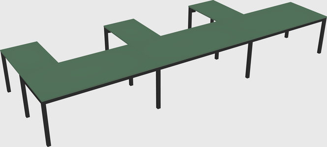 L-shaped desk