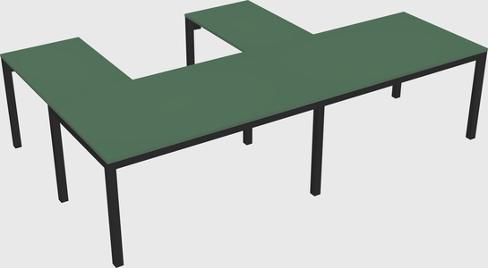 L-shaped desk