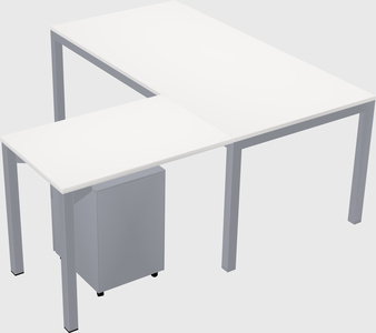 L-shaped desk