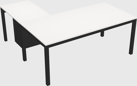 L-shaped desk
