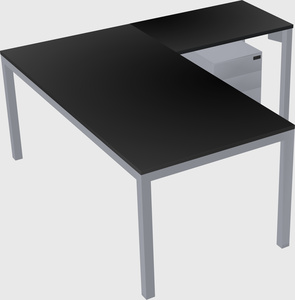 L-shaped desk