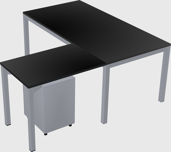 L-shaped desk