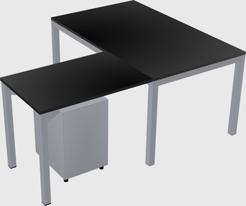 L-shaped desk