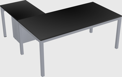 L-shaped desk