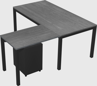 L-shaped desk