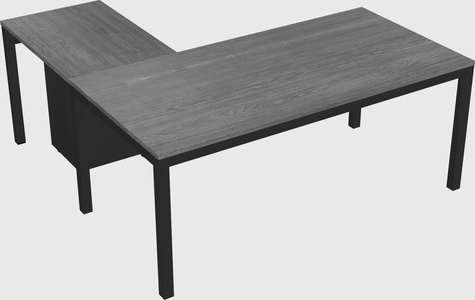 L-shaped desk