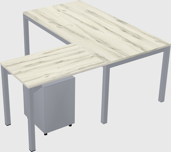 L-shaped desk