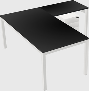 L-shaped desk