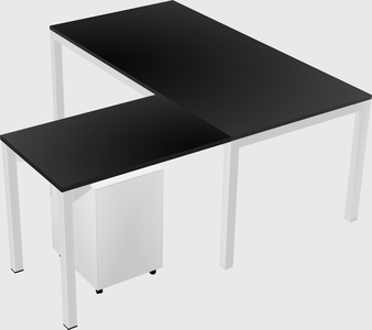 L-shaped desk