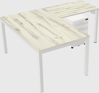 L-shaped desk