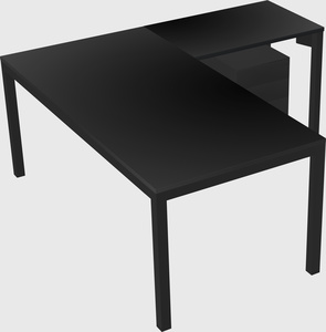 L-shaped desk