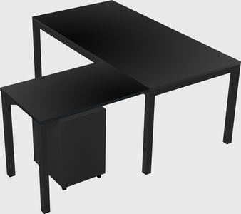 L-shaped desk